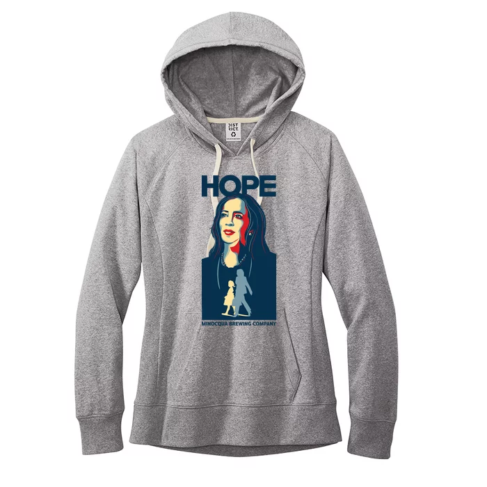 Laura Loomer Hope Kamala Harris Minocqua Brewing Company Women's Fleece Hoodie