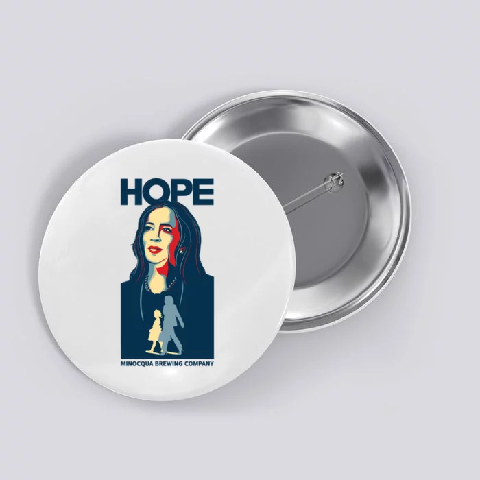 Laura Loomer Hope Kamala Harris Minocqua Brewing Company Button