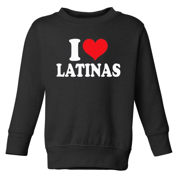 Latinas Love Heart shaped Latin Pride Design Toddler Sweatshirt