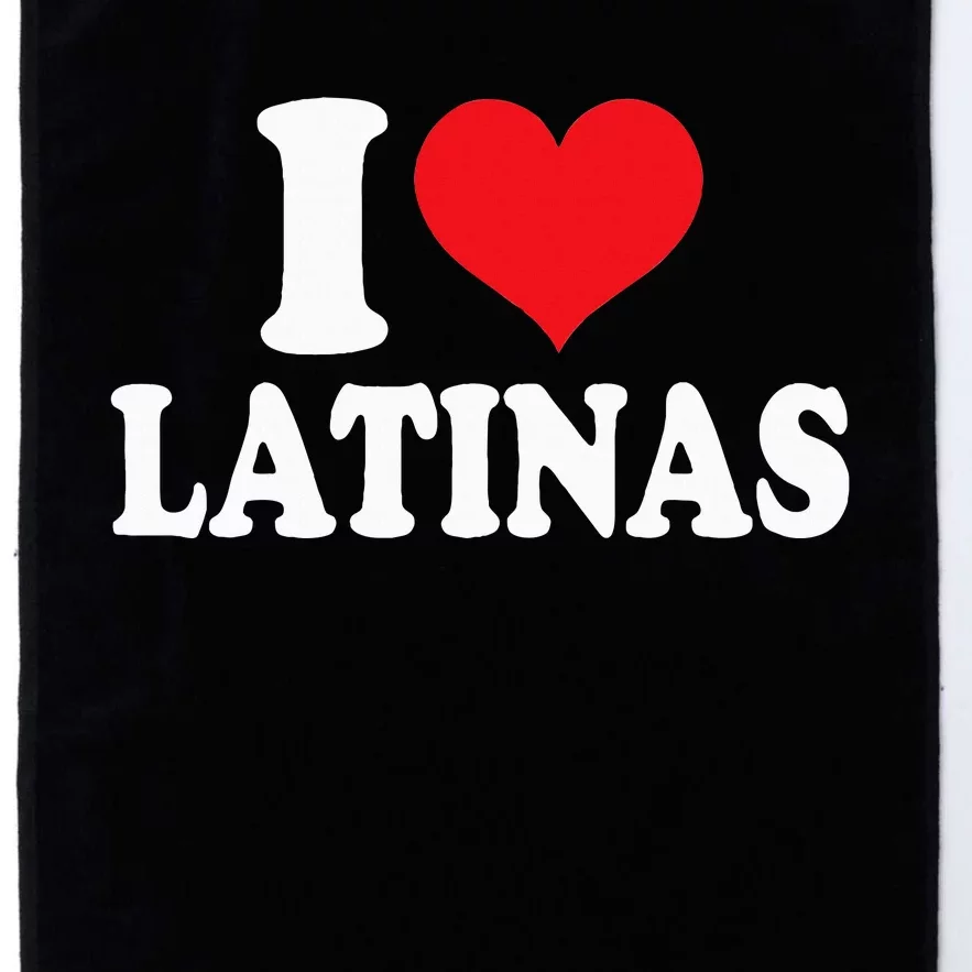 Latinas Love Heart shaped Latin Pride Design Platinum Collection Golf Towel