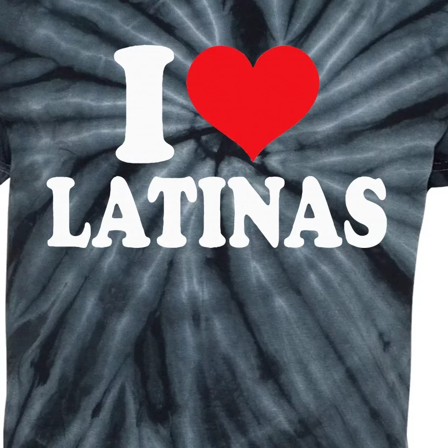 Latinas Love Heart shaped Latin Pride Design Kids Tie-Dye T-Shirt