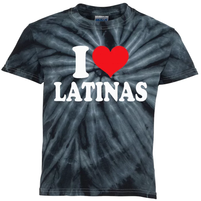 Latinas Love Heart shaped Latin Pride Design Kids Tie-Dye T-Shirt