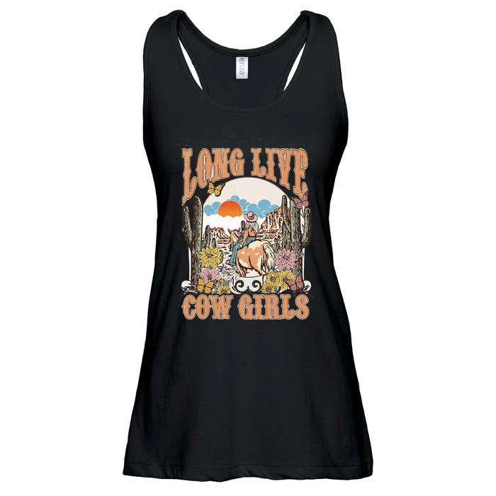 Long Live Howdy Rodeo Western Country Southern Cowgirl Ladies Essential Flowy Tank