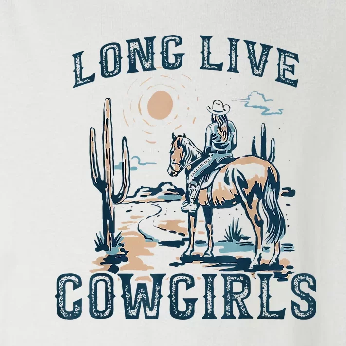 Long Live Howdy Rodeo Western Country Southern Cowgirls Toddler Long Sleeve Shirt