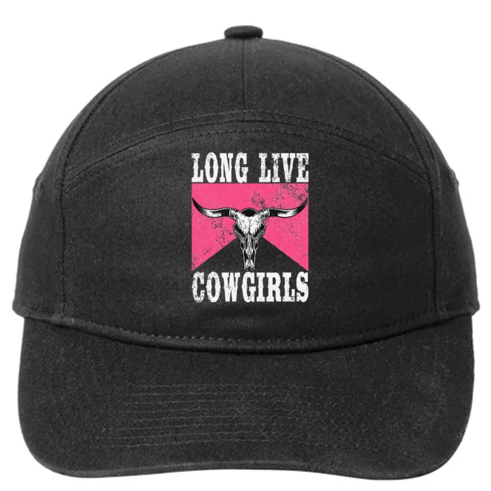 Long Live Howdy Rodeo Western Country 7-Panel Snapback Hat