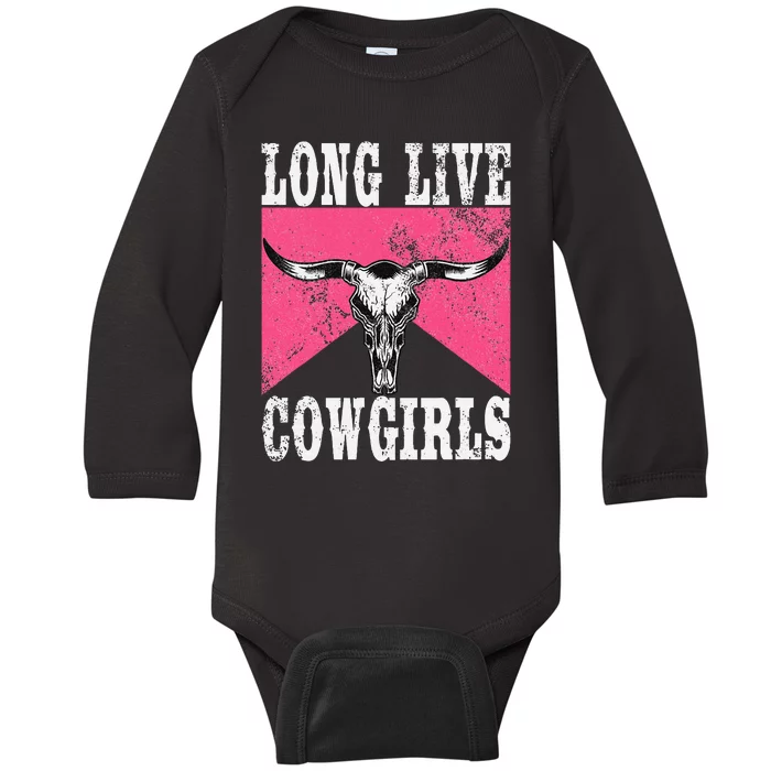 Long Live Howdy Rodeo Western Country Baby Long Sleeve Bodysuit