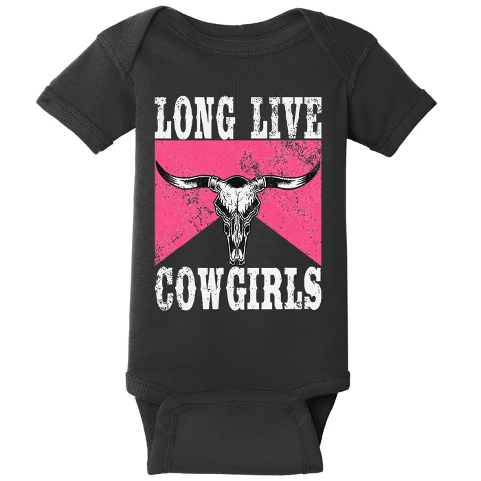 Long Live Howdy Rodeo Western Country Baby Bodysuit