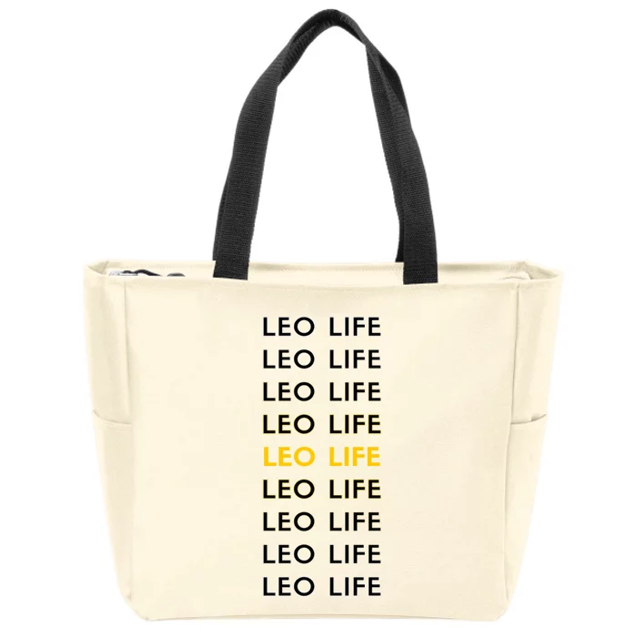 Leo Life Horoscope Sign Gift Zip Tote Bag