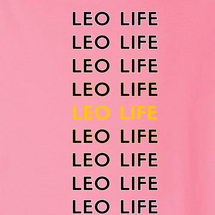 Leo Life Horoscope Sign Gift Toddler Long Sleeve Shirt