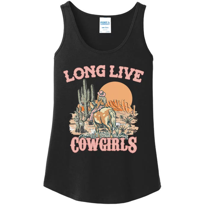 Long Live Howdy Rodeo Western Country Southern Cowgirls Ladies Essential Tank