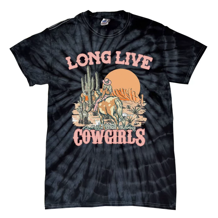 Long Live Howdy Rodeo Western Country Southern Cowgirls Tie-Dye T-Shirt