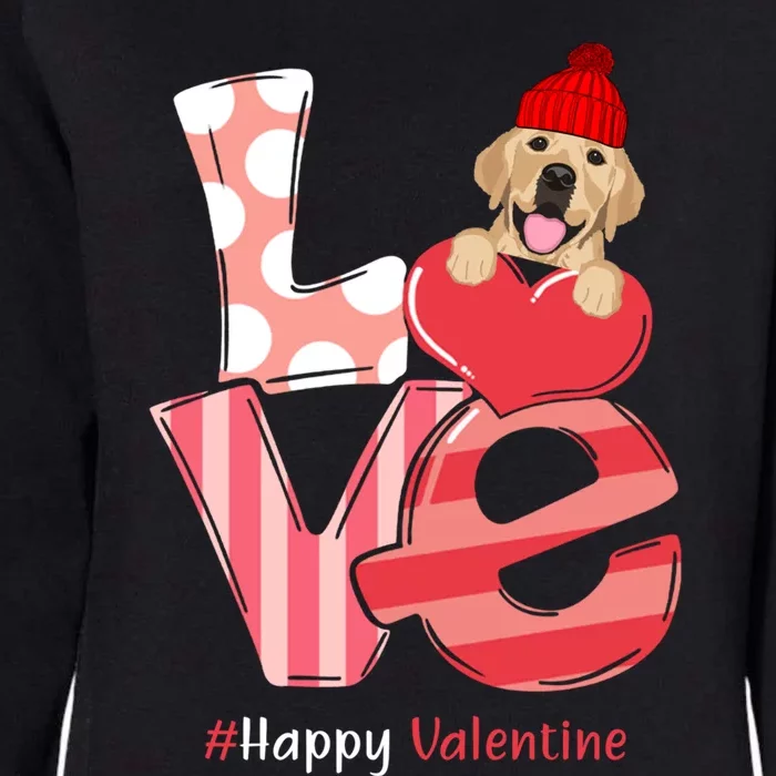 Love Labrador Happy Valentine Day Labrador Lover Gift Womens California Wash Sweatshirt