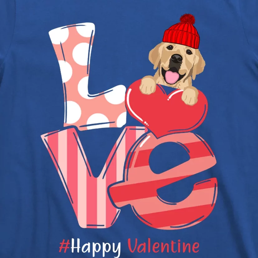 Love Labrador Happy Valentine Day Labrador Lover Gift T-Shirt