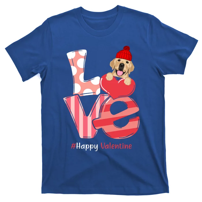 Love Labrador Happy Valentine Day Labrador Lover Gift T-Shirt