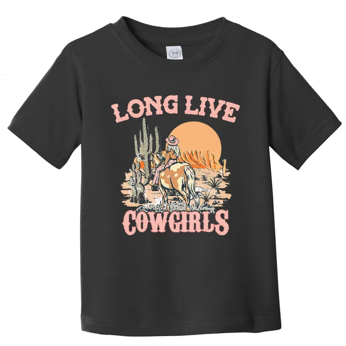 Long Live Howdy Rodeo Western Country Southern Cow Toddler T-Shirt