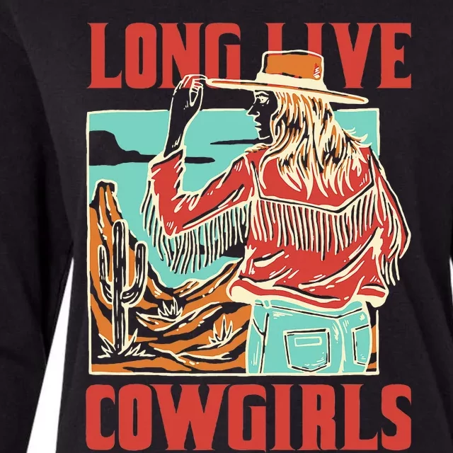 Long Live Howdy Cowgirls Western Country Womens Cotton Relaxed Long Sleeve T-Shirt