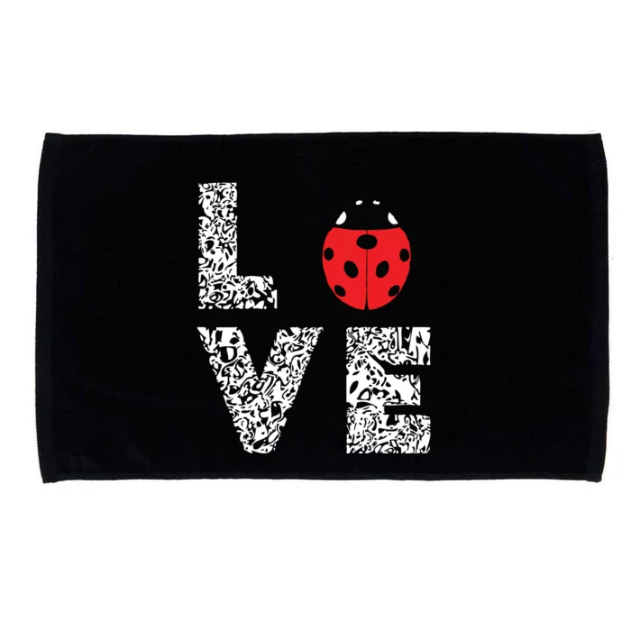 Ladybugs Love Insects Bugs Entomology Sweet Microfiber Hand Towel