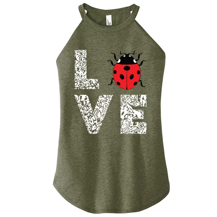 Ladybugs Love Insects Bugs Entomology Sweet Women’s Perfect Tri Rocker Tank