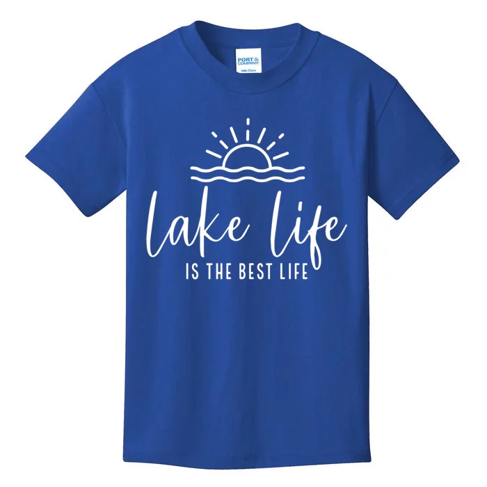 Lake Life Is The Best Life Lake Vibes Summer Vacation Gift Kids T-Shirt