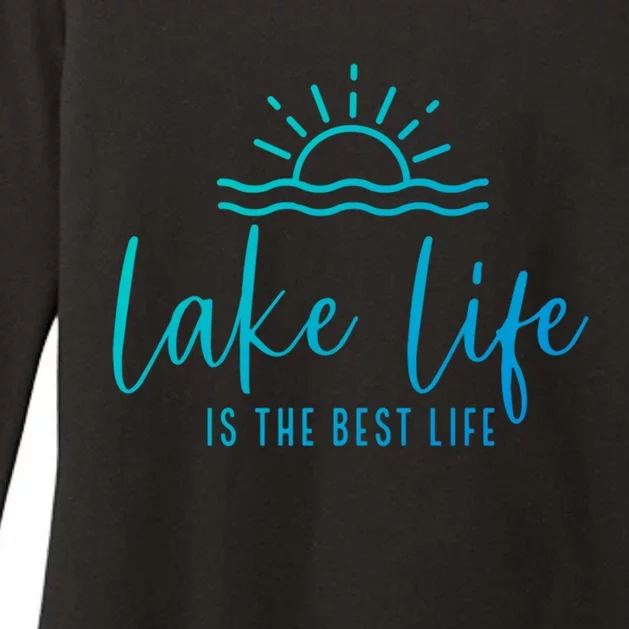 Lake Life Is The Best Life Lake Vibes Summer Vacation Gift Womens CVC Long Sleeve Shirt