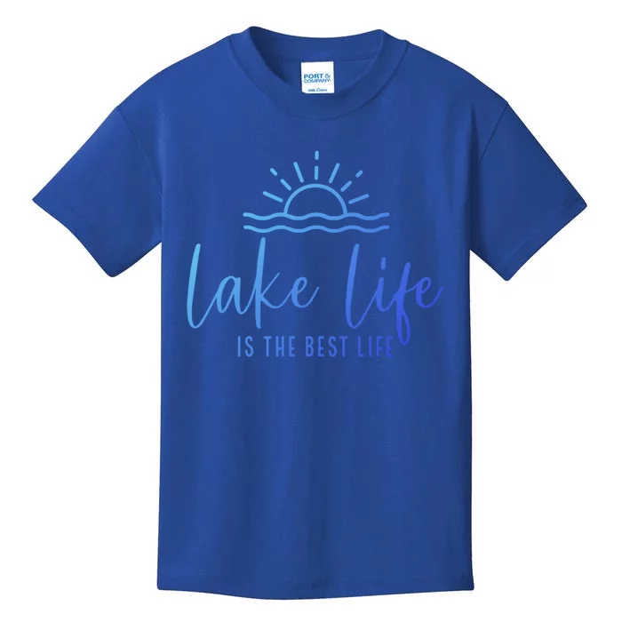 Lake Life Is The Best Life Lake Vibes Summer Vacation Gift Kids T-Shirt