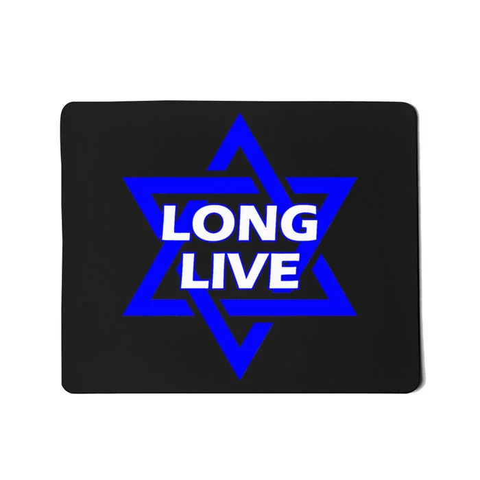 Long Live Israel Star Of David Mousepad