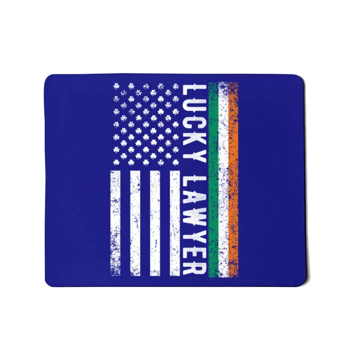 Lucky Lawyer Irish American Flag St Patricks Day Gift Mousepad