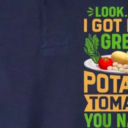 Look Look I Got Beans Greens Potatoes Tomatoes You Name It Softstyle Adult Sport Polo