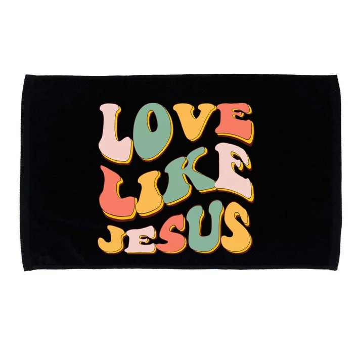 Love Like Jesus Graphic Tee Microfiber Hand Towel