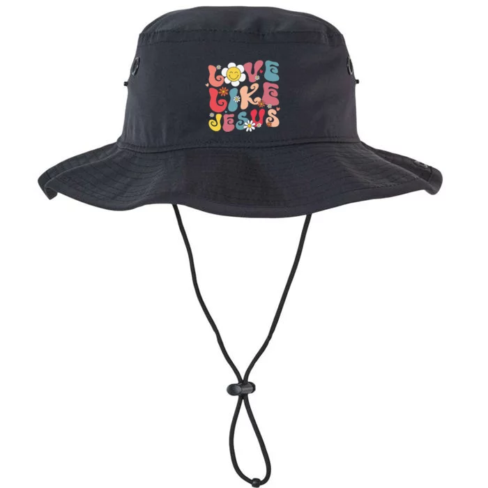 Love Like Jesus Religious God Christian Vintage Retro Legacy Cool Fit Booney Bucket Hat