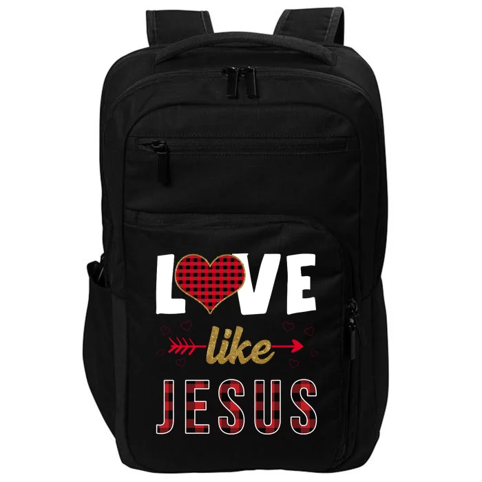 Love Like Jesus Cute Leopard Impact Tech Backpack