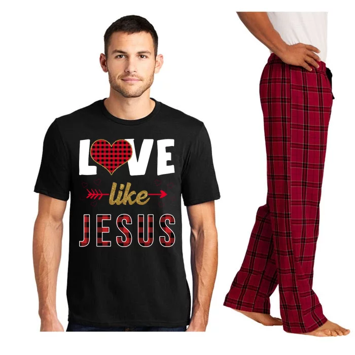 Love Like Jesus Cute Leopard Pajama Set