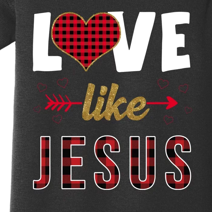 Love Like Jesus Cute Leopard Baby Bodysuit