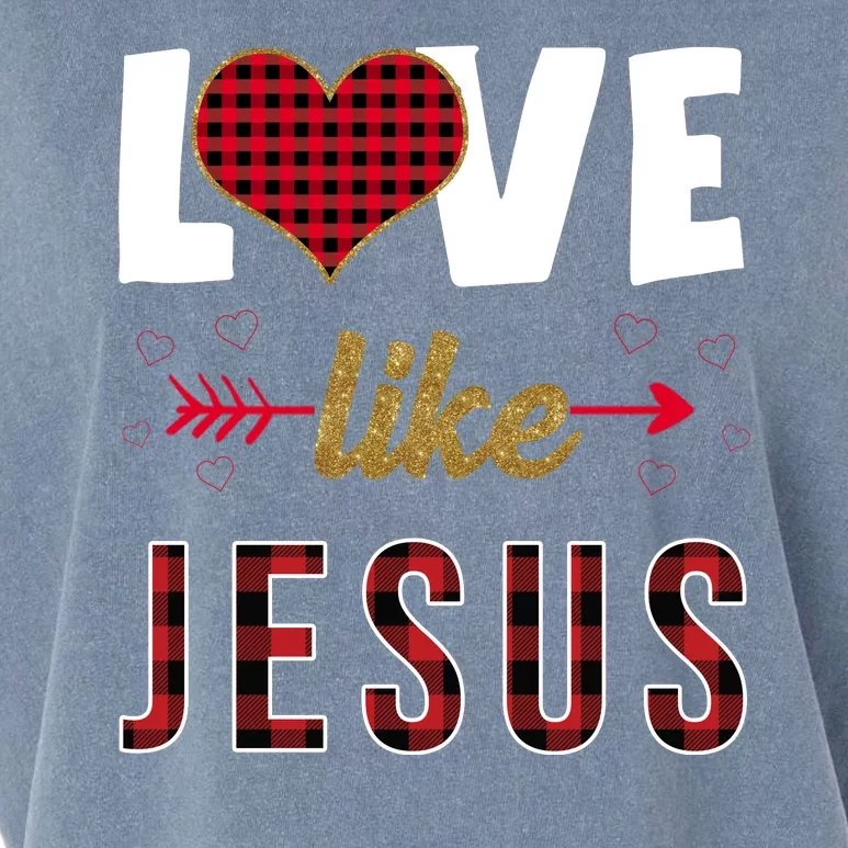 Love Like Jesus Cute Leopard Garment-Dyed Women's Muscle Tee