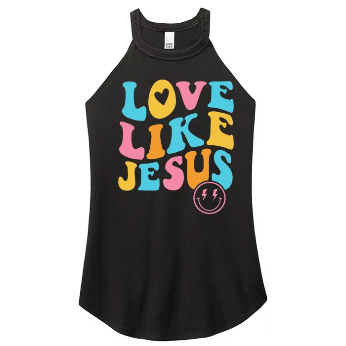 Love Like Jesus Women’s Perfect Tri Rocker Tank