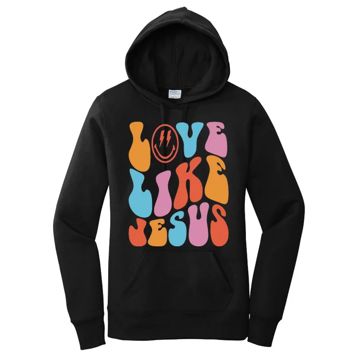 Love Like Jesus Smile Face Aesthetic Trendy Clothing Women's Pullover Hoodie