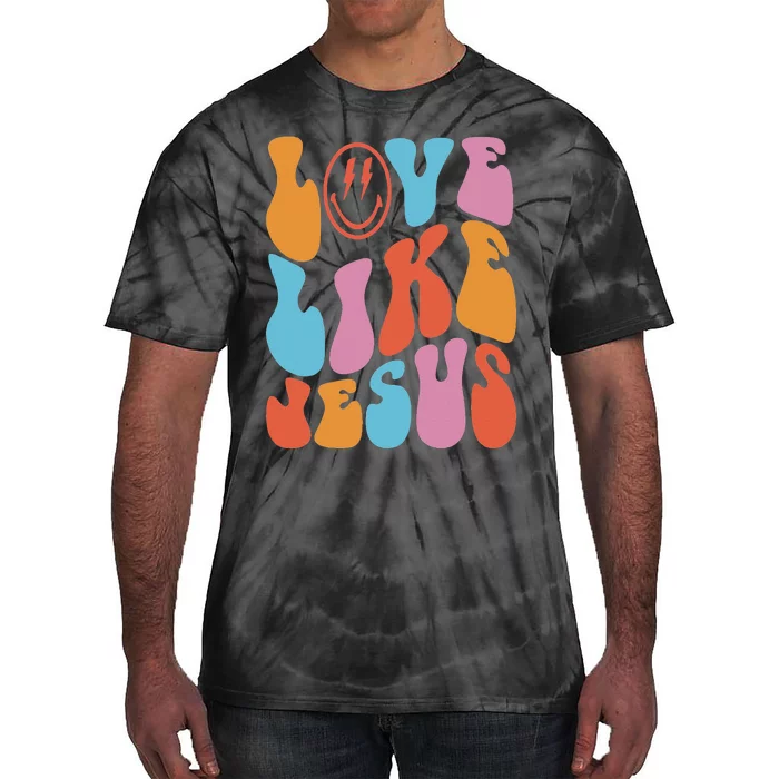 Love Like Jesus Smile Face Aesthetic Trendy Clothing Tie-Dye T-Shirt