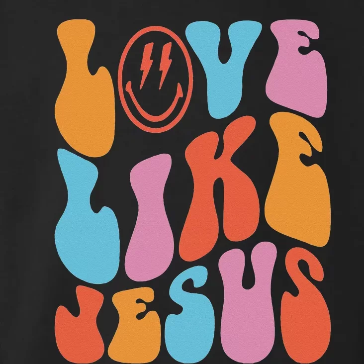 Love Like Jesus Smile Face Aesthetic Trendy Clothing Toddler Hoodie