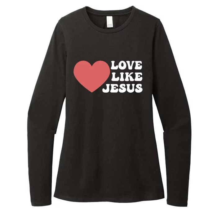 Love Like Jesus Hoodie Christian Love Like Jesus Hoodies Womens CVC Long Sleeve Shirt