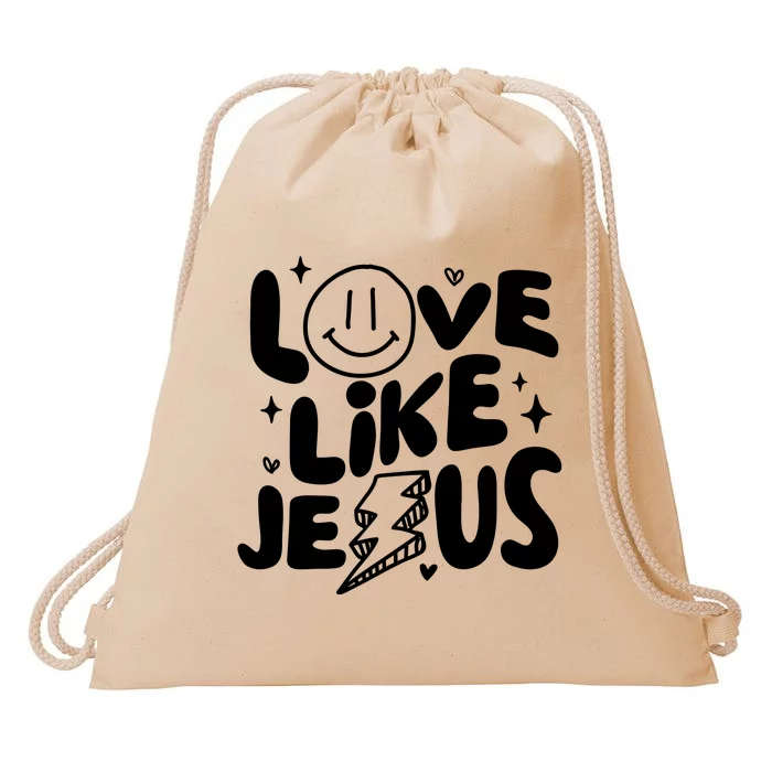 Love Like Jesus Christian Church Drawstring Bag