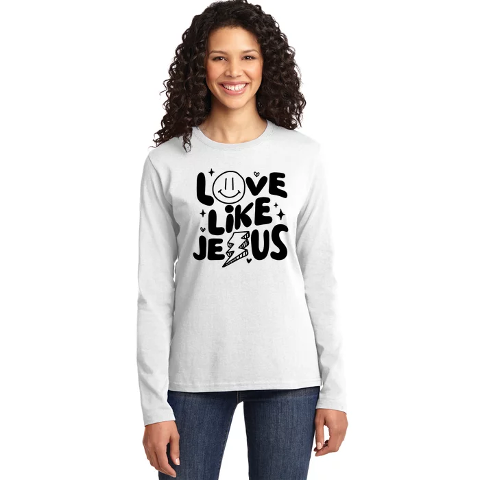 Love Like Jesus Christian Church Ladies Long Sleeve Shirt