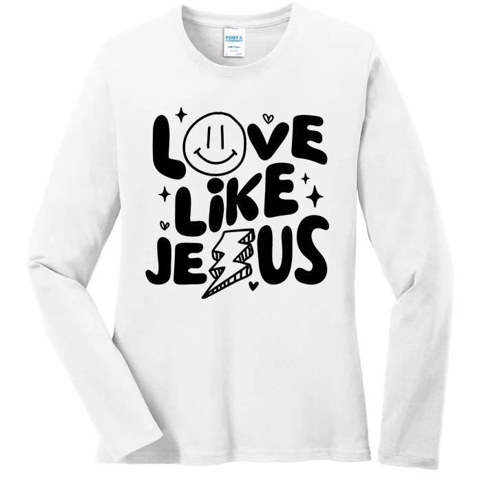 Love Like Jesus Christian Church Ladies Long Sleeve Shirt