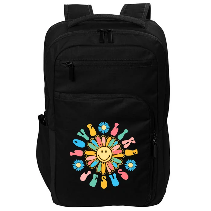 Love Like Jesus Religious God Funny Christian Impact Tech Backpack