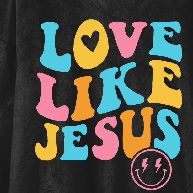 Love Like Jesus Hooded Wearable Blanket