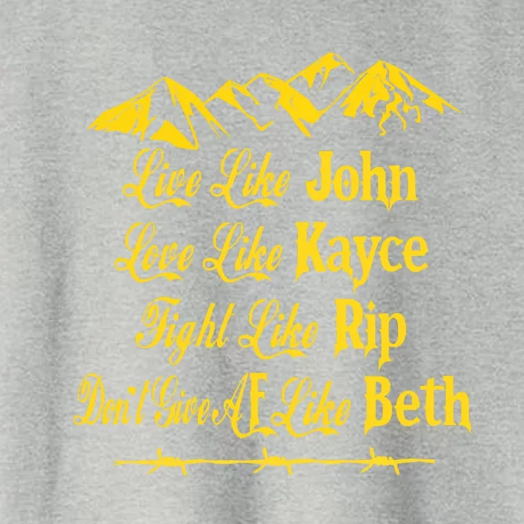 Live Like John Love Like Kayce Women's Crop Top Tee