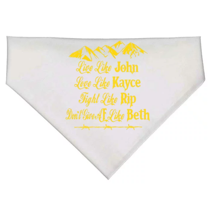 Live Like John Love Like Kayce USA-Made Doggie Bandana