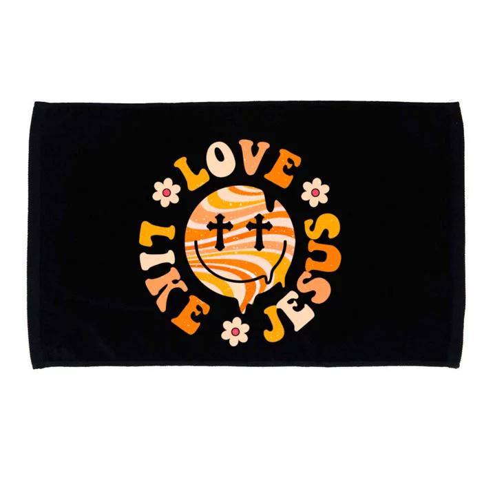 Love Like Jesus Christian God Lover Funny Words Gift Microfiber Hand Towel