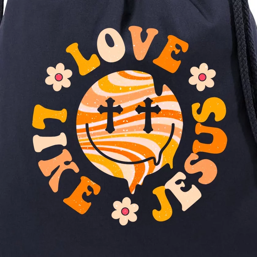 Love Like Jesus Christian God Lover Funny Words Gift Drawstring Bag