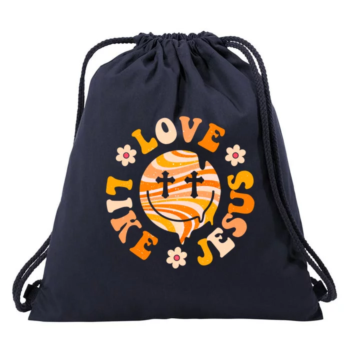 Love Like Jesus Christian God Lover Funny Words Gift Drawstring Bag