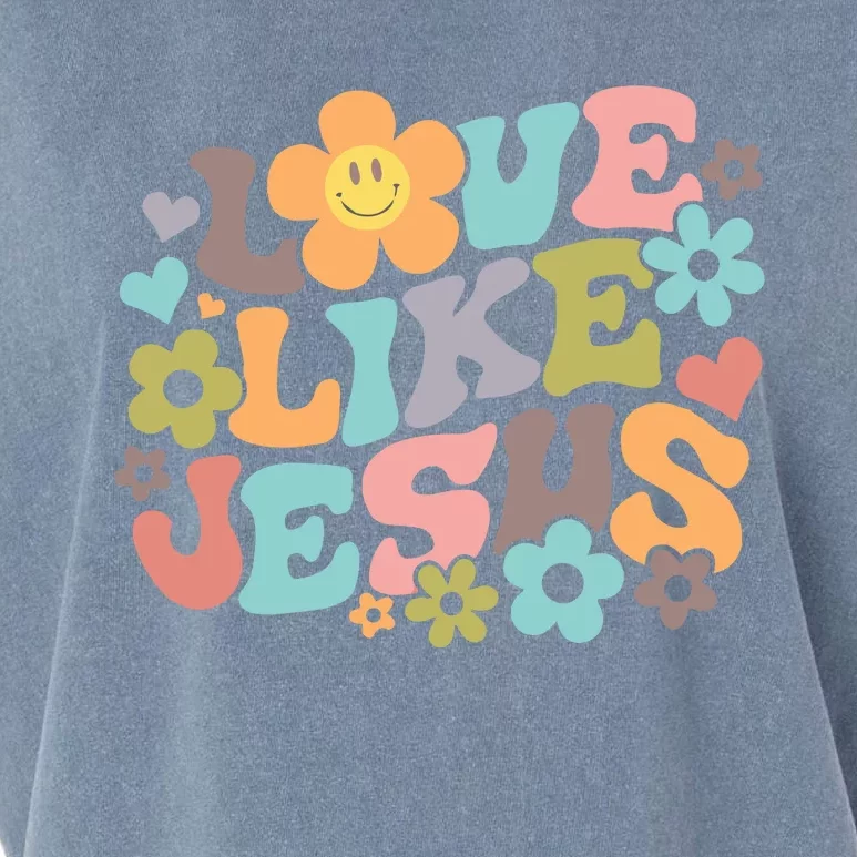 Love Like Jesus Religious Gifts Bible Verse Garment-Dyed Women's Muscle Tee